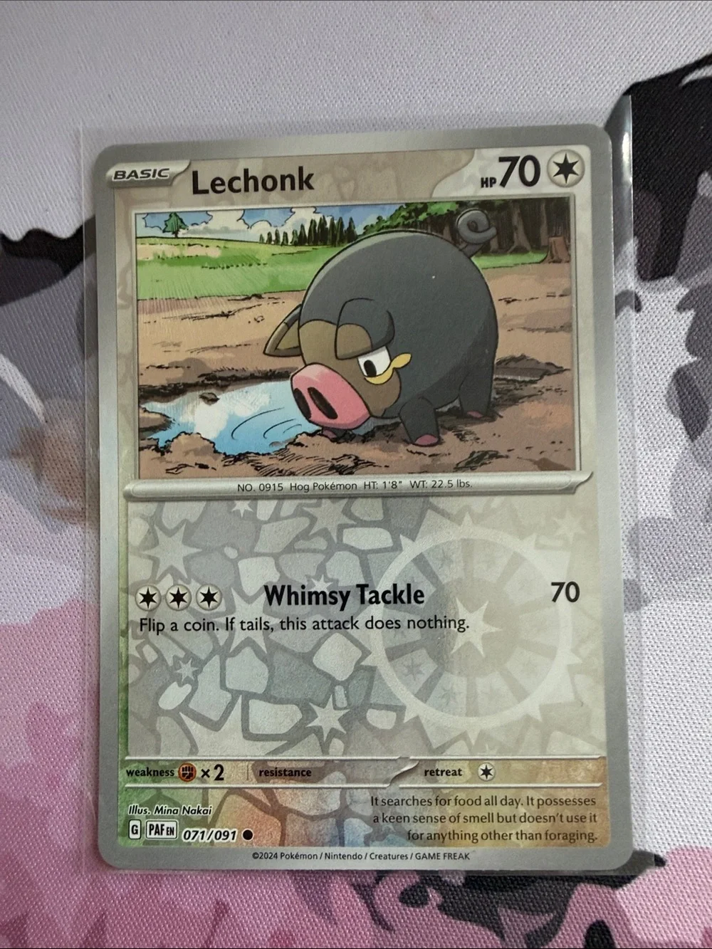 Lechonk & Oinkologne Pokémon Evolution Reverse Holo Card Lot 🐷| 6 Cards ✨5/$25✨